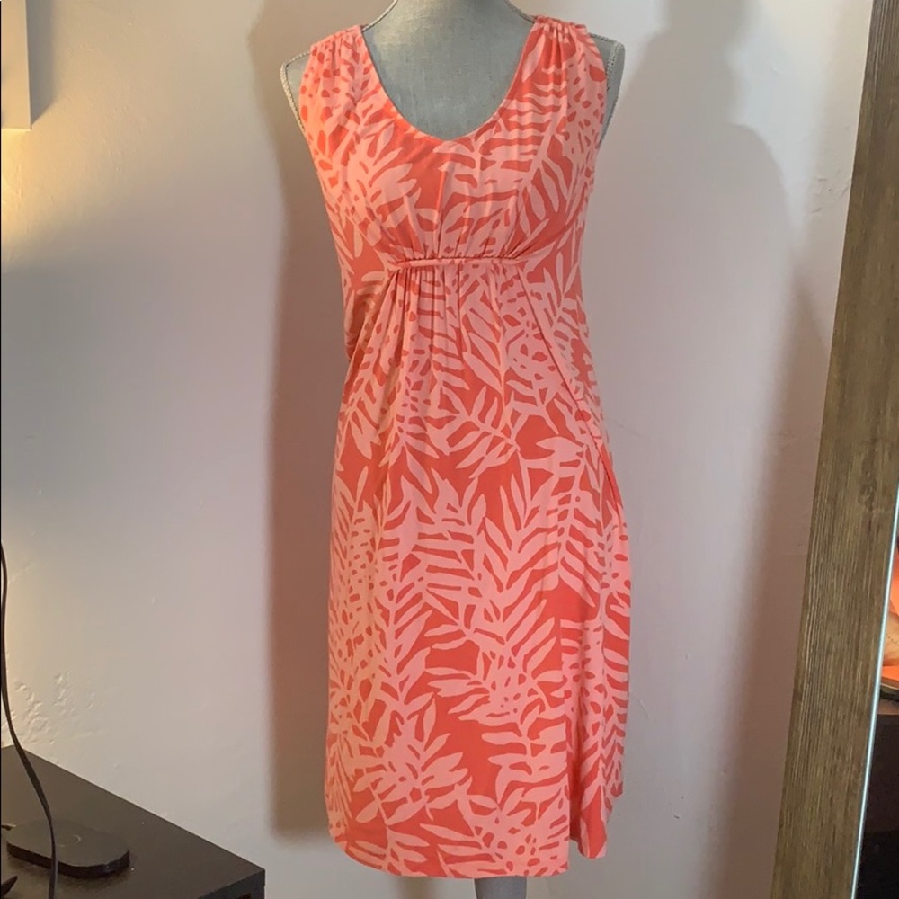 Tommy Bahama dress floral print S Pink and peach